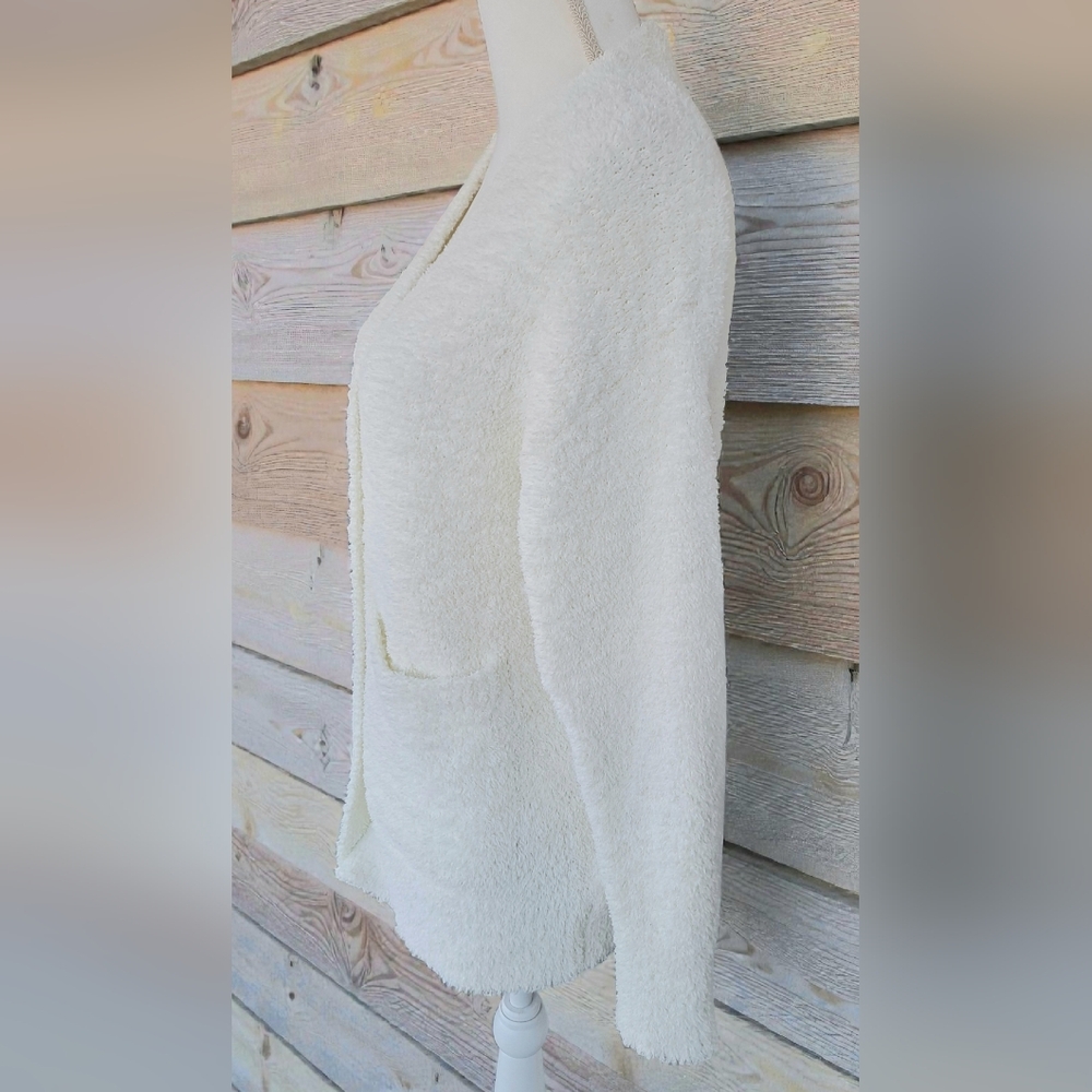 Soft Surroundings Cream Textured Cardigan - Picture 5 of 8